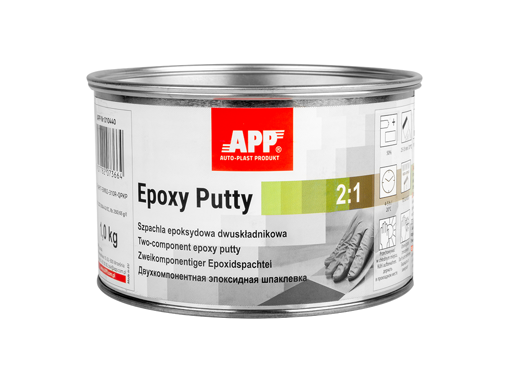APP Epoxy Putty 2:1 – Epoxidový tmel Studený cín, sada 1,5 kg