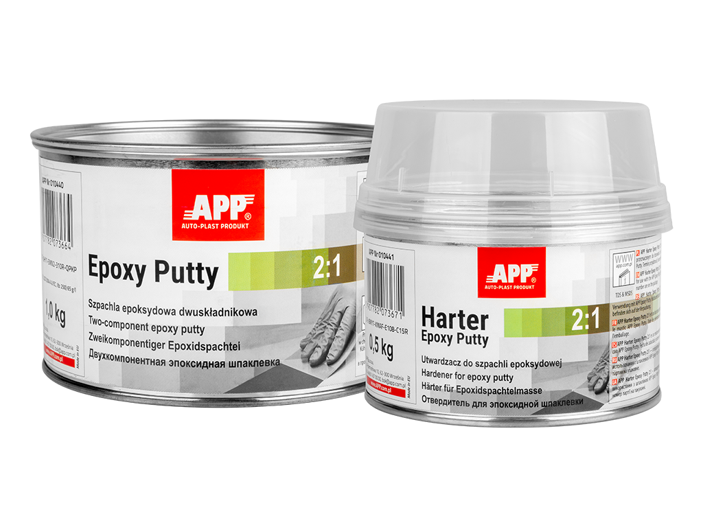 APP Epoxy Putty 2:1 – Epoxidový tmel Studený cín, sada 1,5 kg