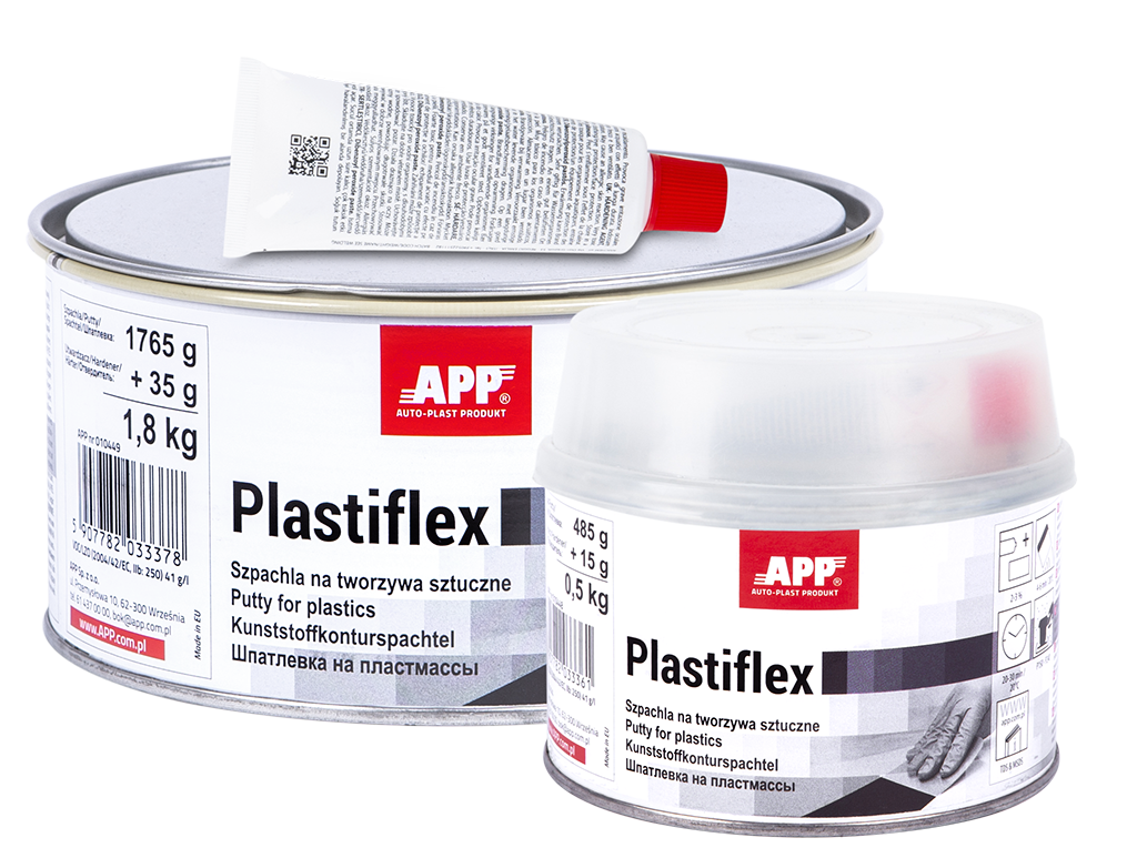 APP Plastiflex – Pružný polyesterový tmel na plasty
