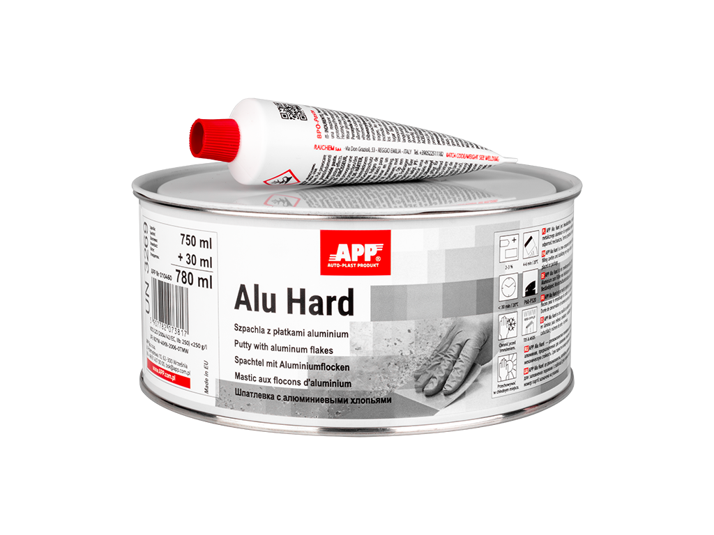 APP Alu Hard - Polyesterový tmel s hliníkovými časticami