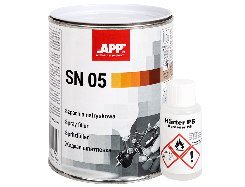 APP SN-05 - Striekací polyesterový tmel