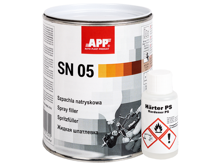 APP SN-05 - Striekací polyesterový tmel
