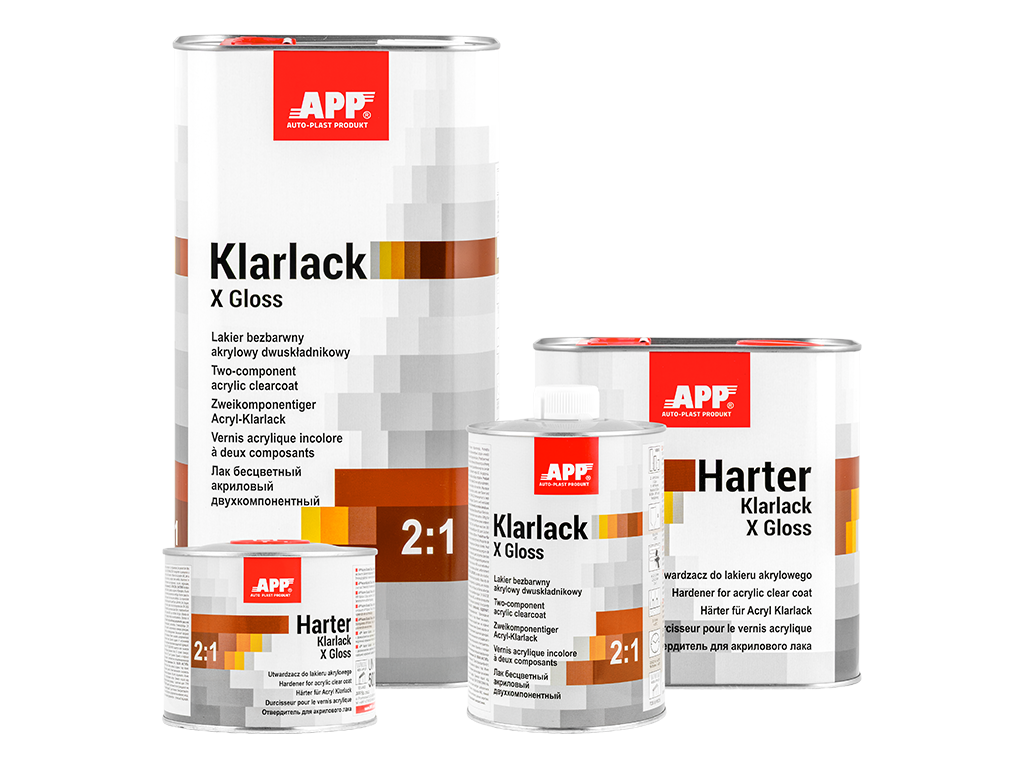 APP X Gloss 2:1 – Bezfarebný akrylový lak