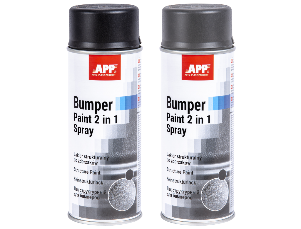 APP Bumper Paint 2 in 1 Spray – Štruktúrovacia farba na plastové nárazníky