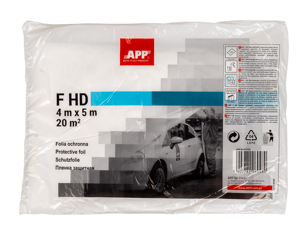 APP F HD - 4 x 5m Ochranná zakrývacia fólia