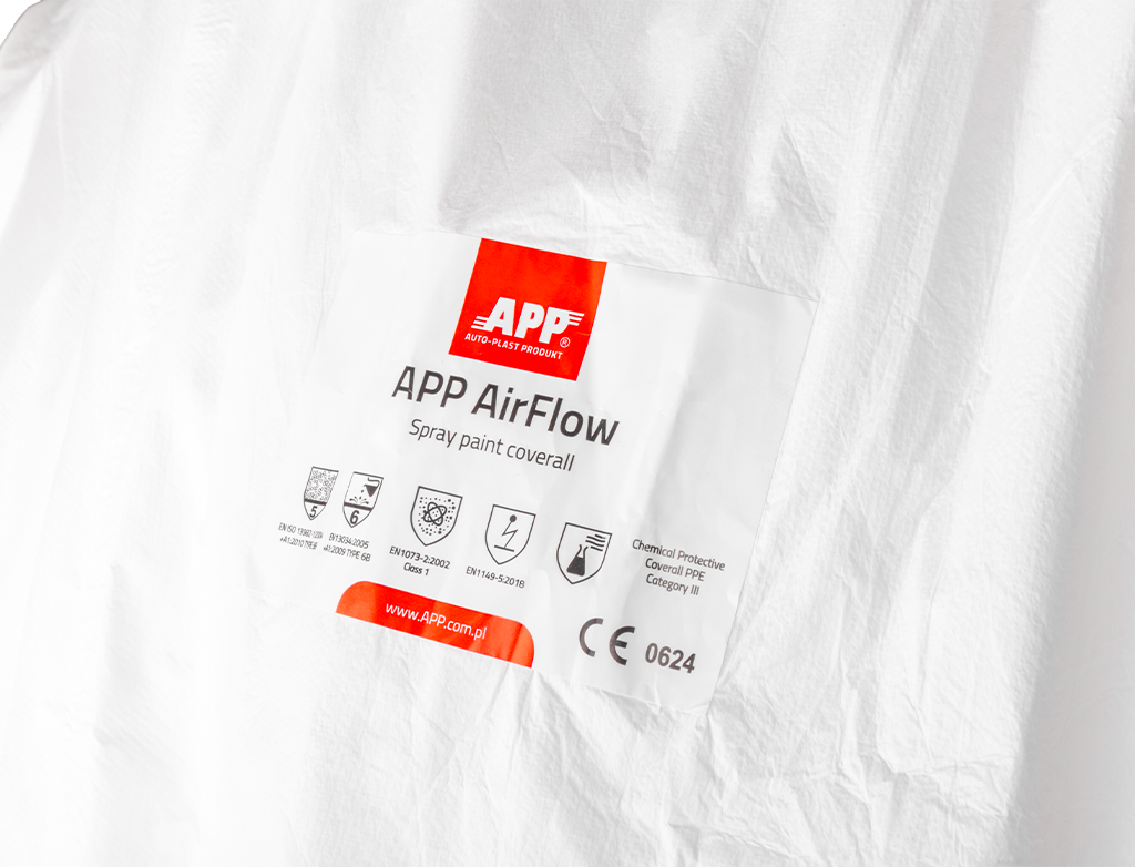APP AirFlow - Lakovnícka ochranná kombinéza
