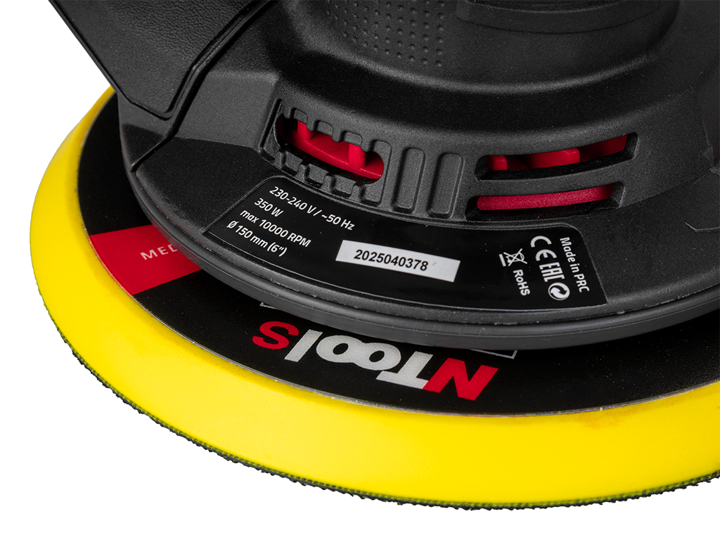NTools ROS II 02E / 05E – Bezuhlíková elektrická excentrická brúska Ø150 mm