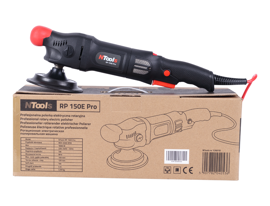 NTools RP 150E Pro - Profesionálna rotačná leštička