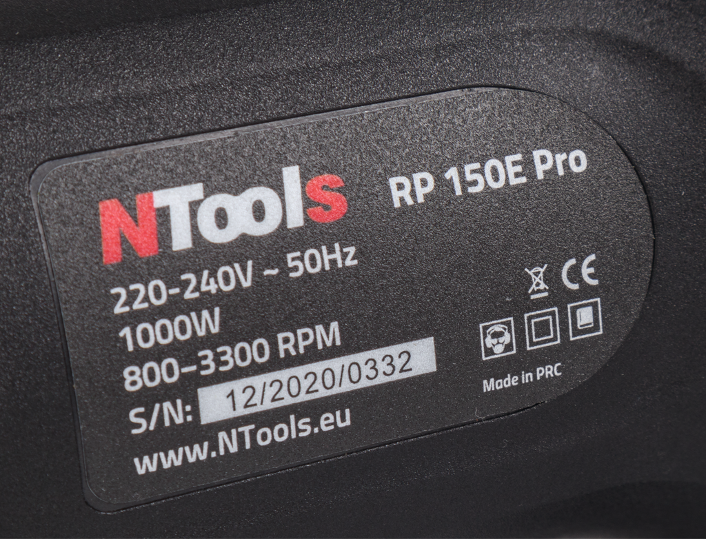 NTools RP 150E Pro - Profesionálna rotačná leštička