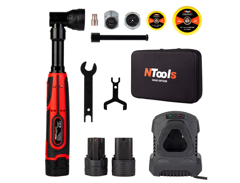 NTools NANO BP3550 - Aku mini leštička 12 V / 80 W