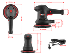 NTools SWR 03E / 05E – Elektrická excentrická brúska Ø150 mm