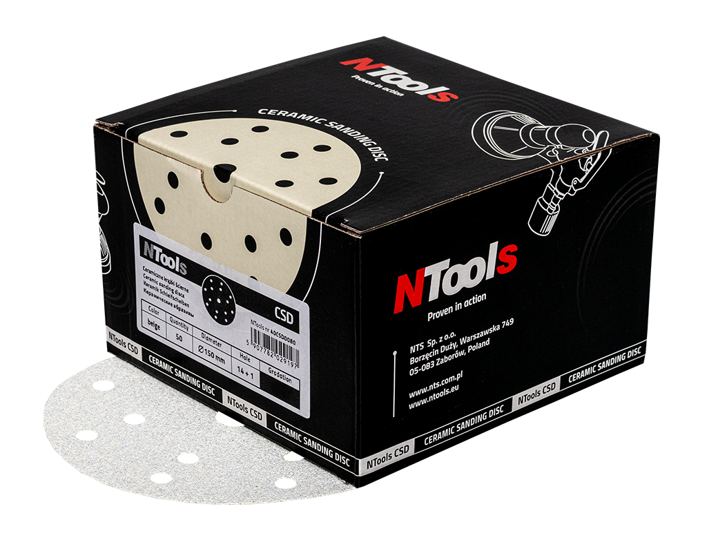 NTools CSD Keramický brúsny kotúč 150 mm 14+1 otvorov